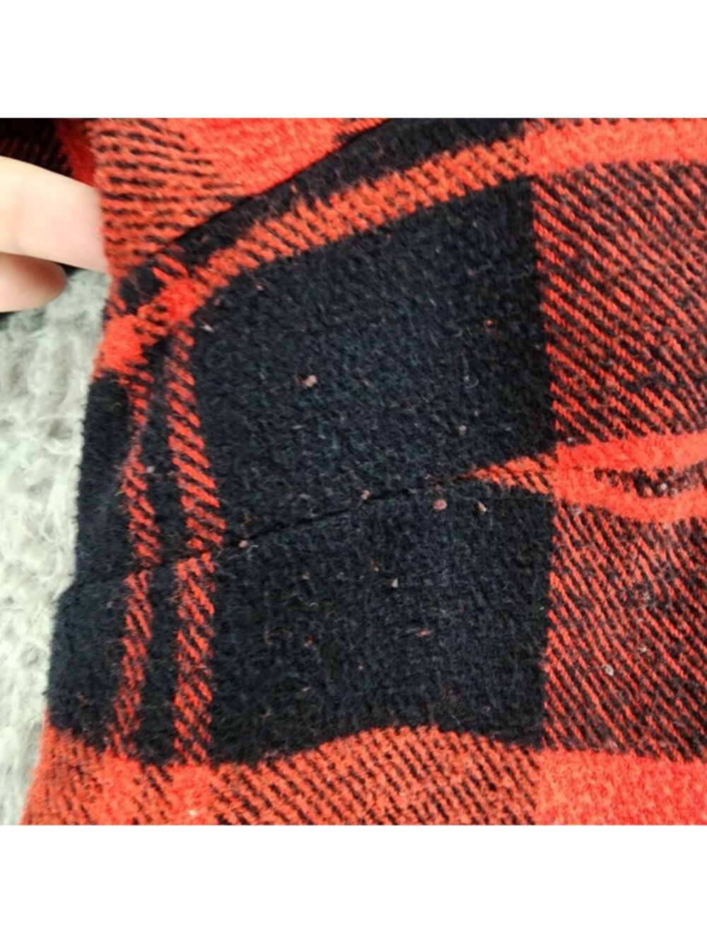Old Navy Top Womens XXL Red Plaid Flannel The Classic Button Up Shirt *Read* - Picture 4 of 10